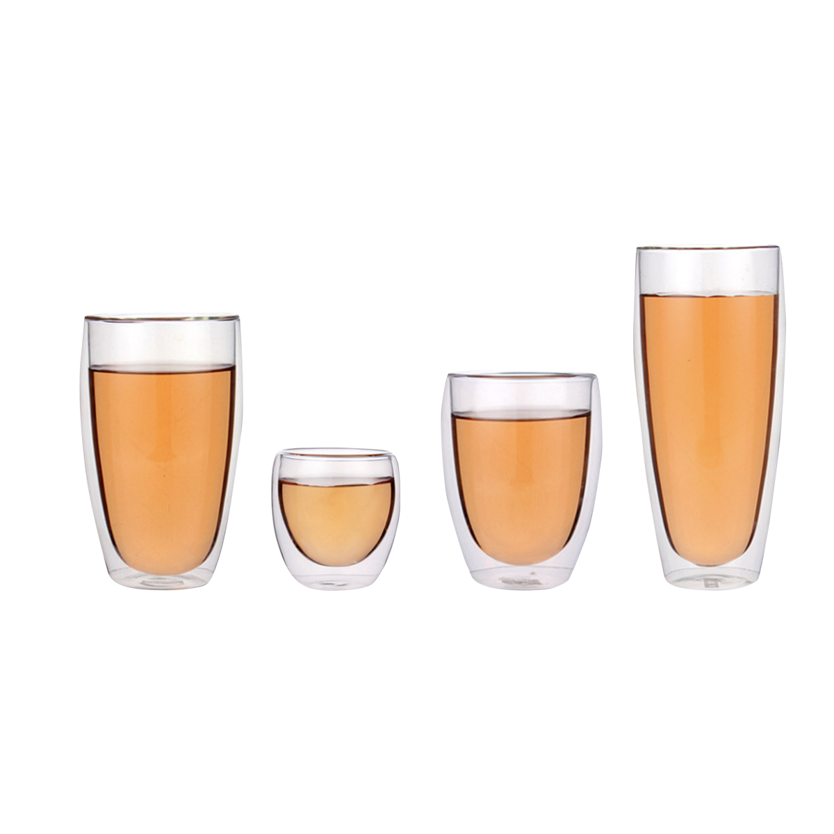 Classic Double-Wall Glass Cup (250ml / 350ml / 450ml / 600ml)